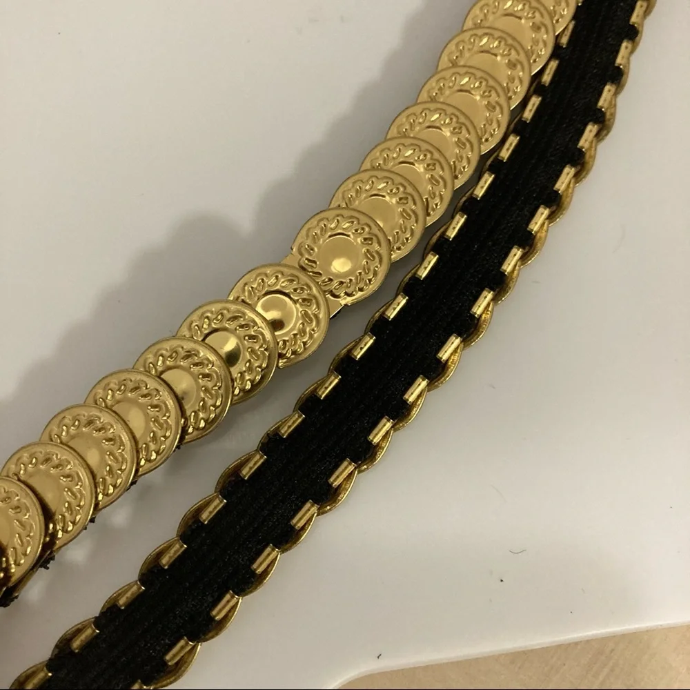 Vintage Coin Belt Festival Costume Gold Fits all